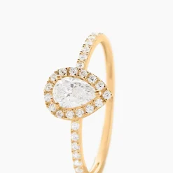 Bague Hillevi Or Jaune Oxyde De Zirconium