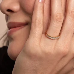 Bague Hyacintha Or Jaune Oxyde De Zirconium