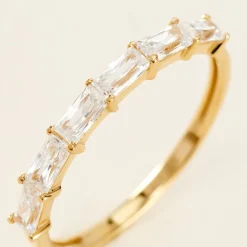 Bague Ilean Or Jaune Oxyde De Zirconium