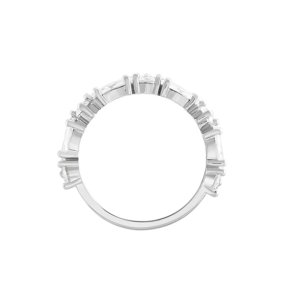 Bague Indira Argent Blanc Oxyde De Zirconium