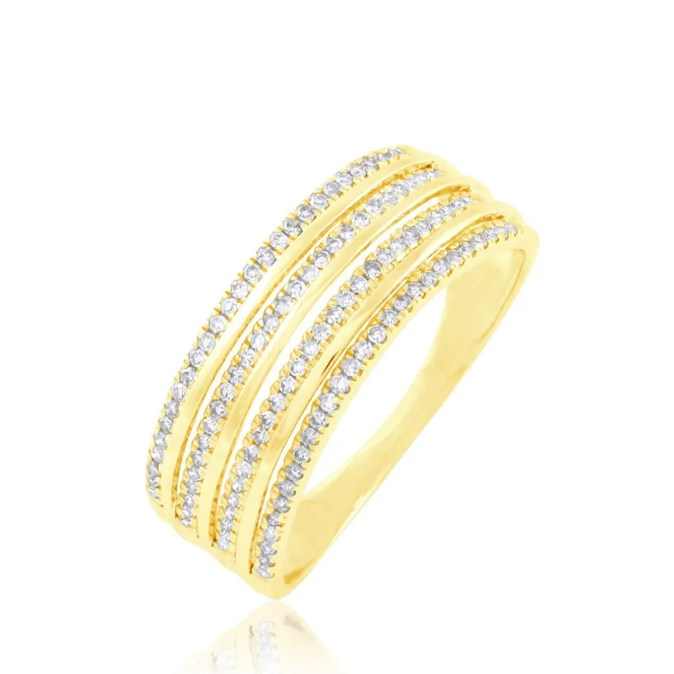 Bague Ines Or Jaune Diamant