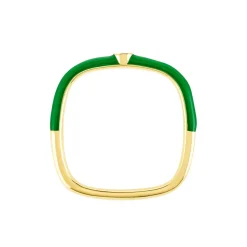 Bague Infini Pop Argent Jaune Oxyde De Zirconium