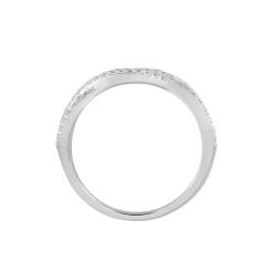 Bague Ireneo Argent Blanc Oxyde De Zirconium