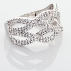 Bague Ireneo Argent Blanc Oxyde De Zirconium