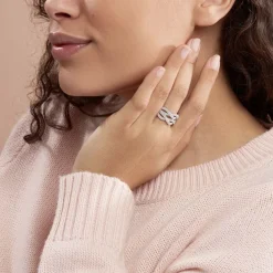 Bague Ireneo Argent Blanc Oxyde De Zirconium