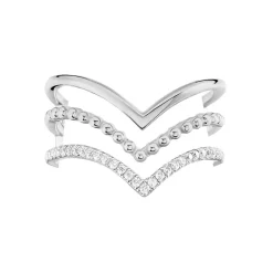 Bague Irina Argent Blanc Oxyde De Zirconium
