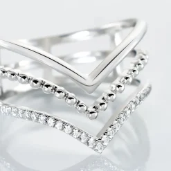 Bague Irina Argent Blanc Oxyde De Zirconium