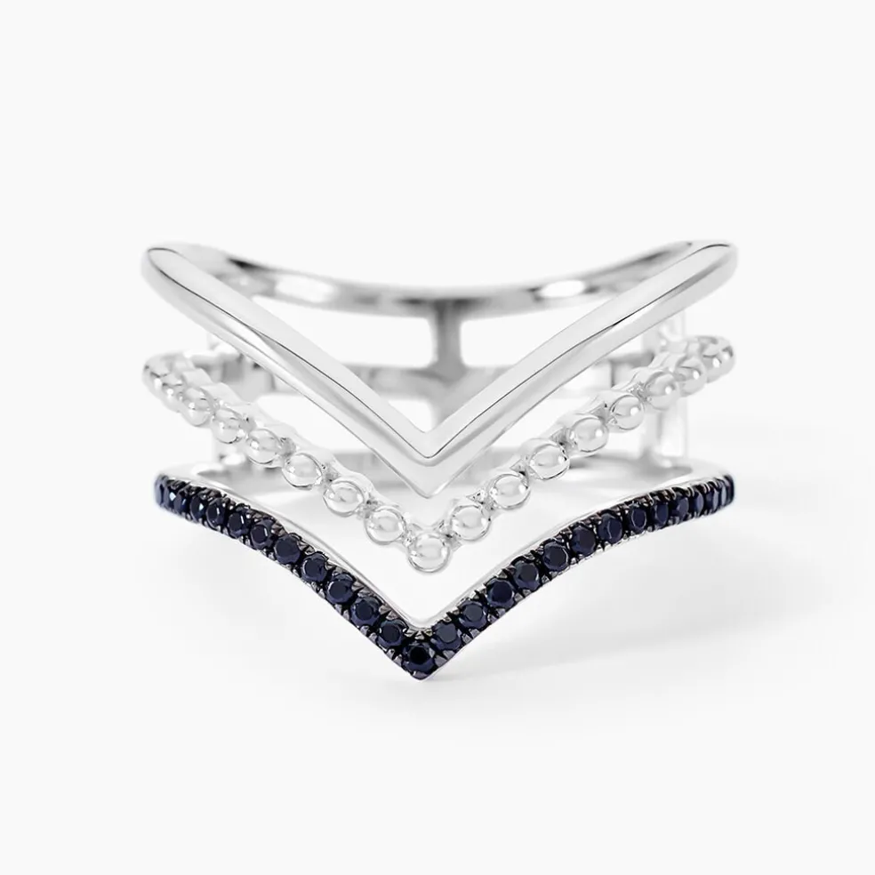 Bague Irina Argent Blanc Oxyde De Zirconium