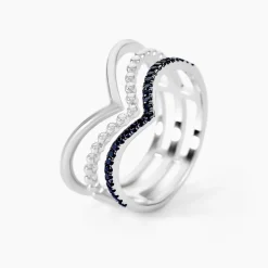 Bague Irina Argent Blanc Oxyde De Zirconium