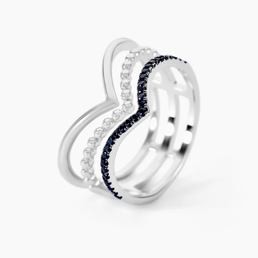 Bague Irina Argent Blanc Oxyde De Zirconium