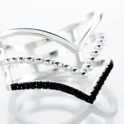 Bague Irina Argent Blanc Oxyde De Zirconium