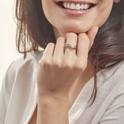 Bague Irina Argent Blanc Oxyde De Zirconium