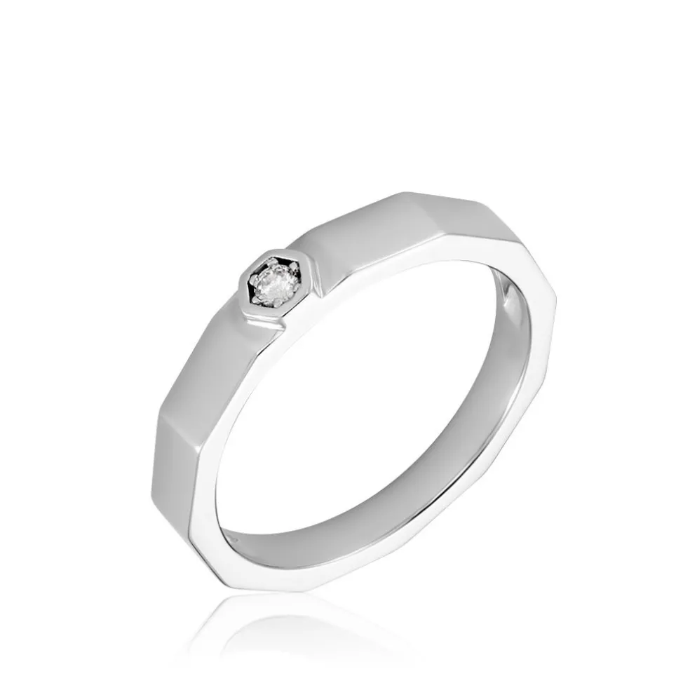 Bague Ishtar Argent Blanc Oxyde De Zirconium