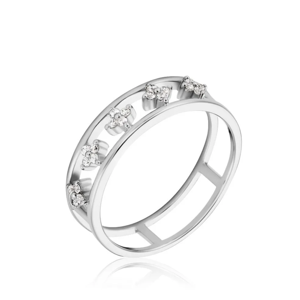 Bague Isia Argent Blanc Oxyde De Zirconium