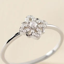 Bague Isia Argent Blanc Oxyde De Zirconium