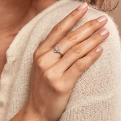 Bague Isia Argent Blanc Oxyde De Zirconium