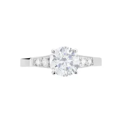 Bague Ivonne Or Blanc Oxyde De Zirconium