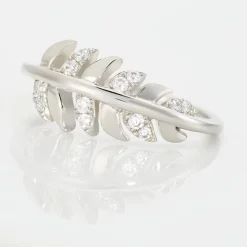 Bague Jade Argent Blanc Oxyde De Zirconium