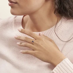 Bague Jahyna Or Jaune Saphir Et Diamant