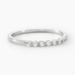 Bague Jaquelyn Argent Blanc Oxyde De Zirconium