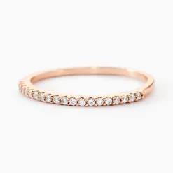 Bague Jaquelyn Argent Rose Oxyde De Zirconium