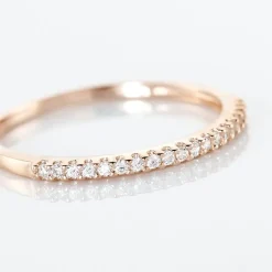 Bague Jaquelyn Argent Rose Oxyde De Zirconium