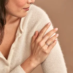 Bague Jardins D'hiver Plaqué Or Jaune Oxyde De Zirconium