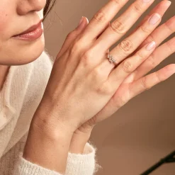 Bague Jardins D'hiver Plaqué Or Jaune Oxyde De Zirconium