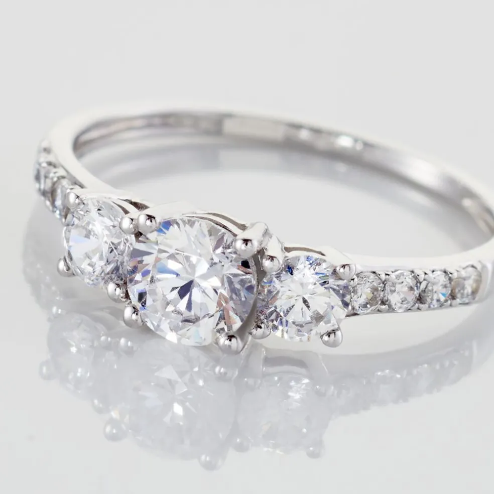 Bague Jennifere Or Blanc Oxyde