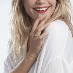 Bague Jennifere Or Blanc Oxyde