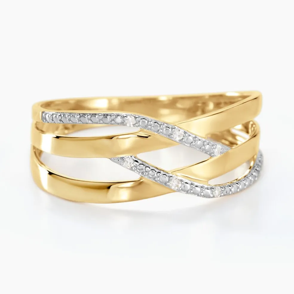 Bague Joassine Or Jaune Diamant
