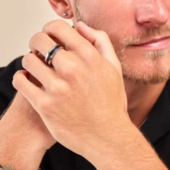 Bague John Acier Bicolore