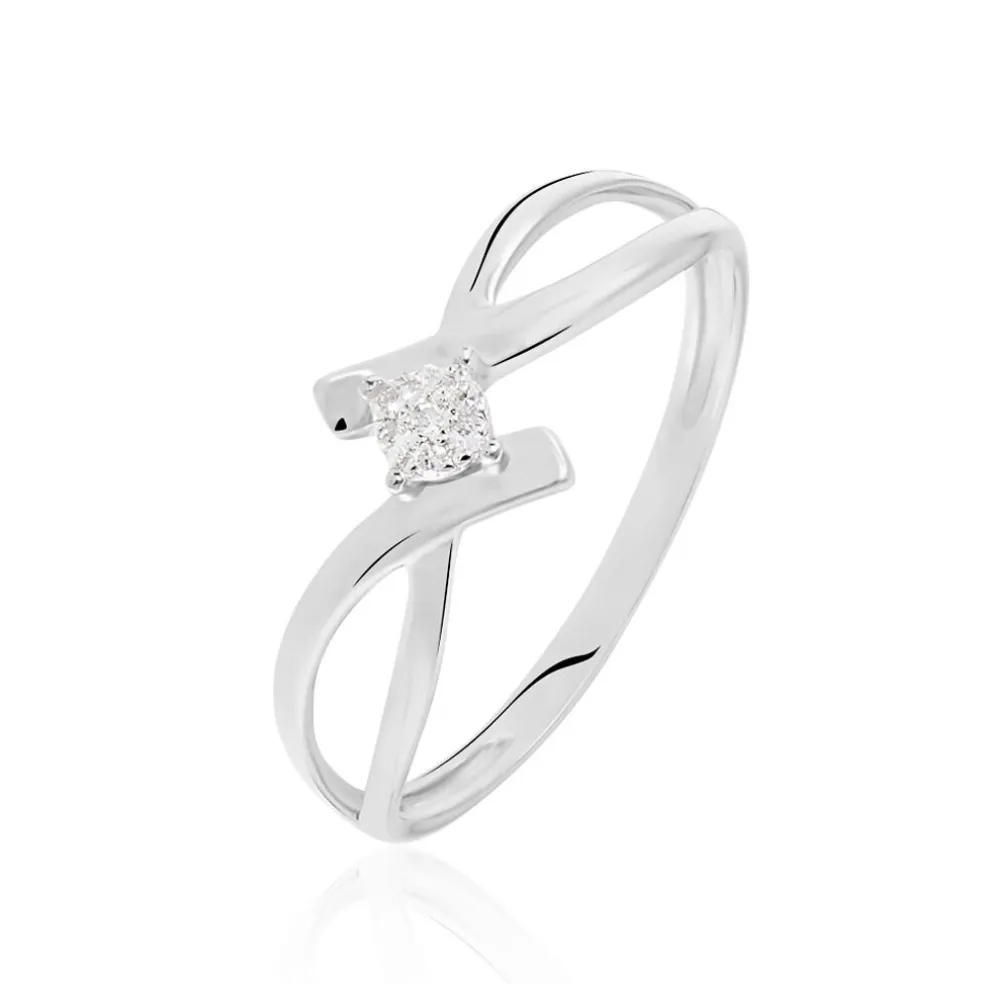 Bague Jone Or Blanc Diamant