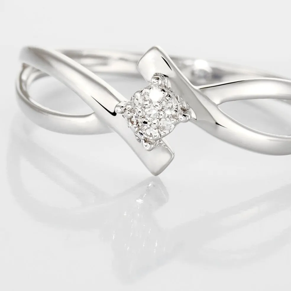 Bague Jone Or Blanc Diamant