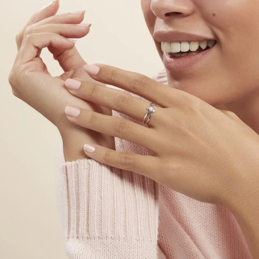 Bague Jone Or Blanc Diamant