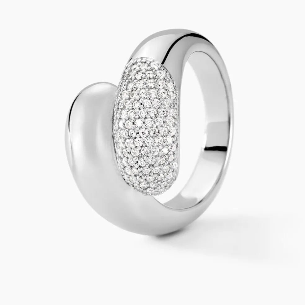 Bague Josyne Argent Blanc Oxyde De Zirconium