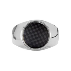 Bague Jourdan Homme Arecibo Acier Blanc Carbone