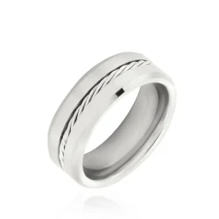 Bague Jourdan Iron Tungstene Blanc