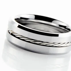 Bague Jourdan Iron Tungstene Blanc