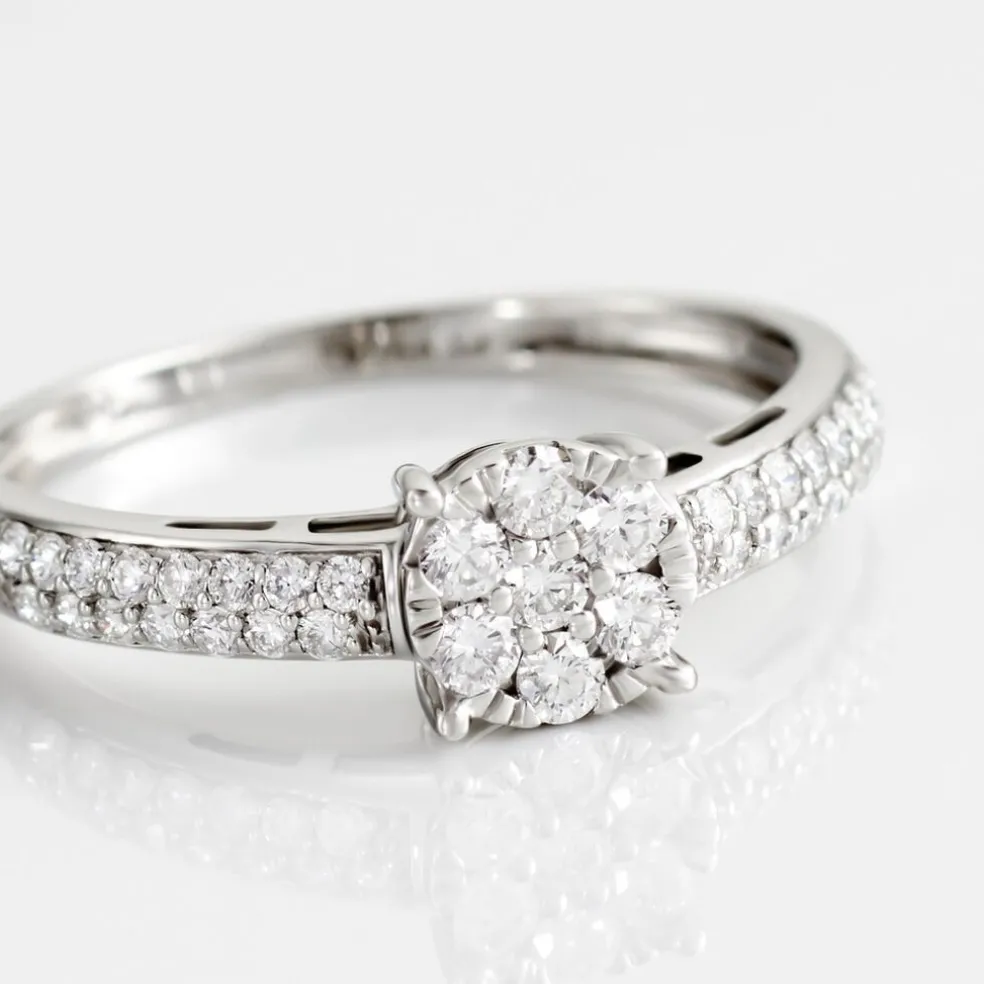 Bague Julia Platine Blanc Diamant