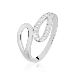 Bague Kali Argent Blanc Oxyde De Zirconium