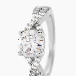 Bague Karin Argent Blanc Oxyde De Zirconium