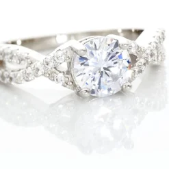 Bague Karin Argent Blanc Oxyde De Zirconium