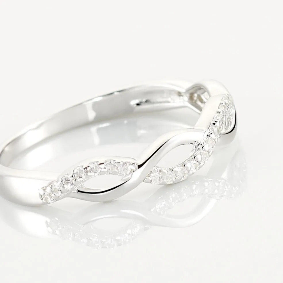 Bague Kassandra Argent Blanc Oxyde De Zirconium