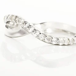 Bague Kassandre Argent Blanc Oxyde De Zirconium