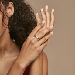 Bague Kassandre Argent Blanc Oxyde De Zirconium