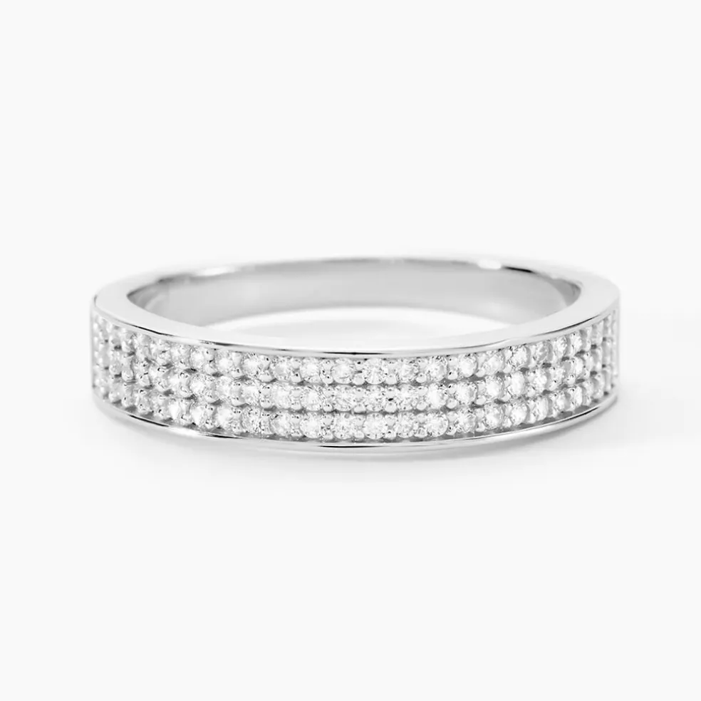 Bague Kaycee Argent Blanc Oxyde De Zirconium