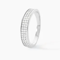 Bague Kaycee Argent Blanc Oxyde De Zirconium