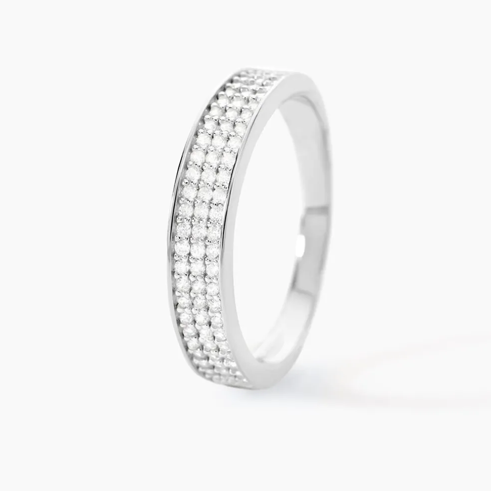 Bague Kaycee Argent Blanc Oxyde De Zirconium