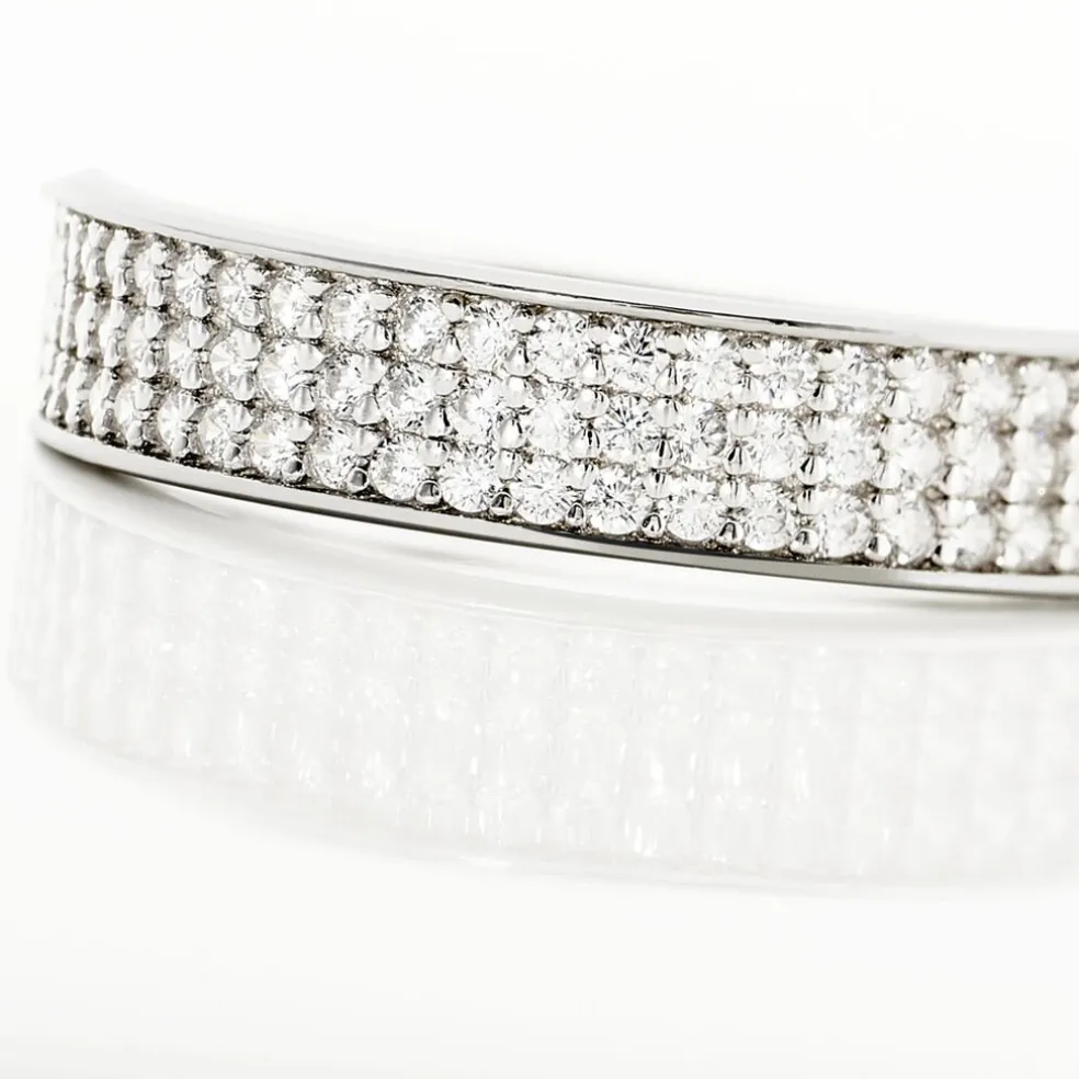 Bague Kaycee Argent Blanc Oxyde De Zirconium